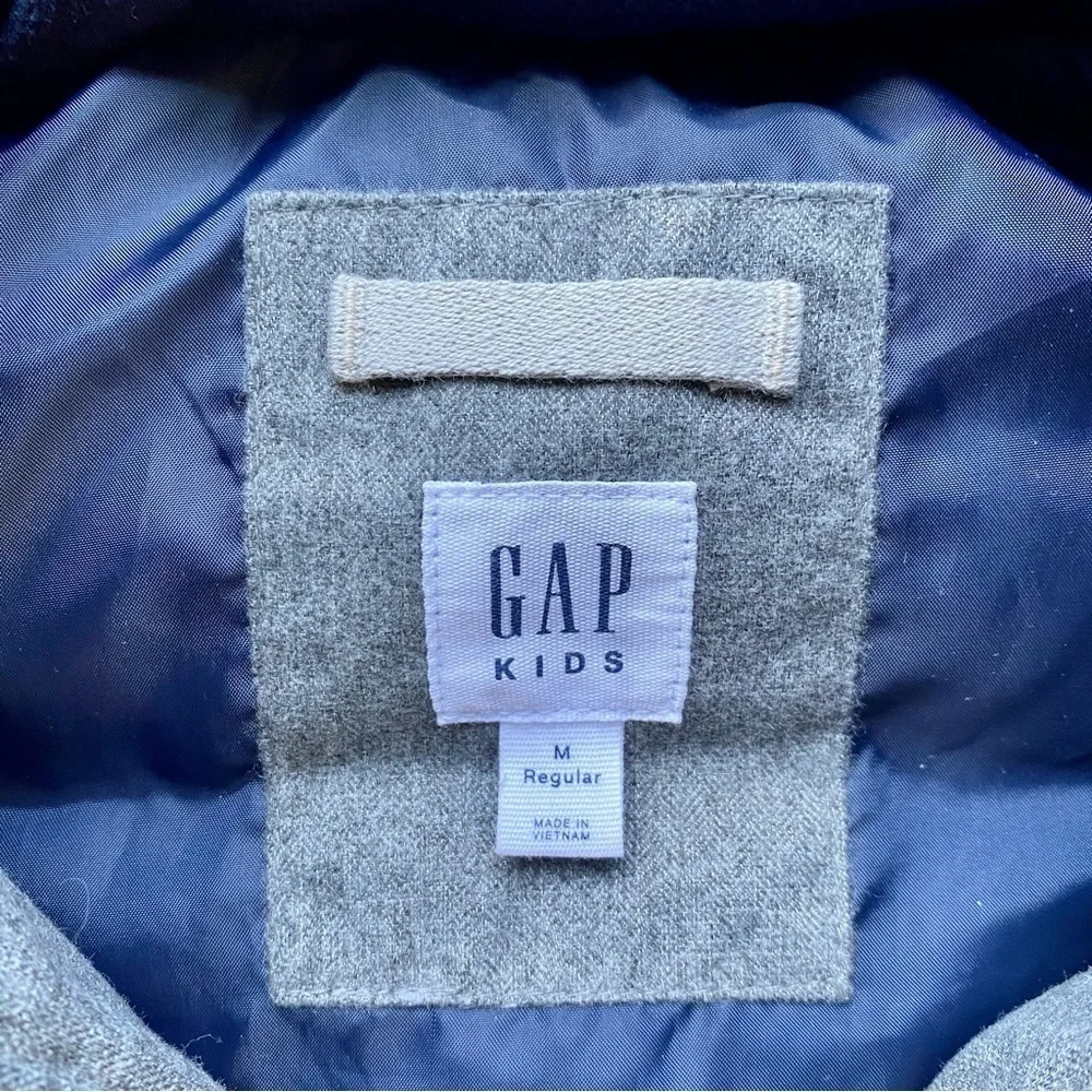 GAP Kids Gray Heather Puffer Vest Kids Unisex